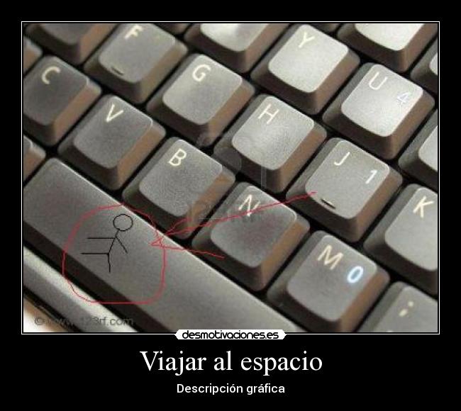 Viajar al espacio - Descripción gráfica