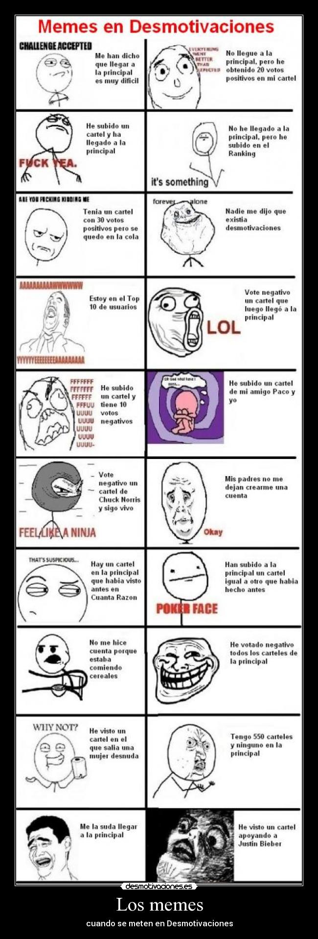 Los memes - cuando se meten en Desmotivaciones