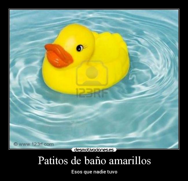 Patitos de baño amarillos -