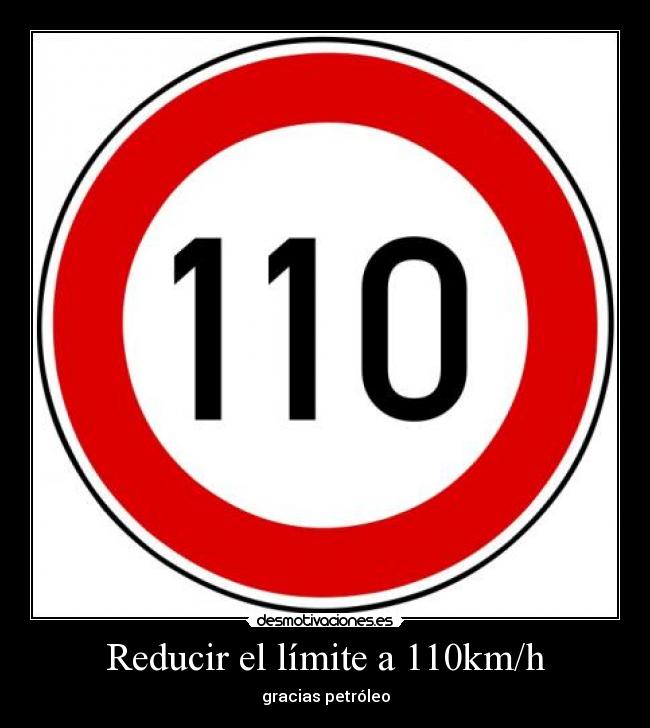 Reducir el límite a 110km/h -