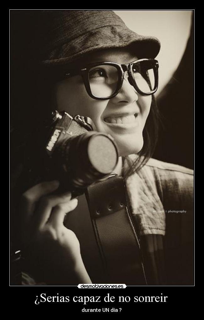 ¿Serias capaz de no sonreir -