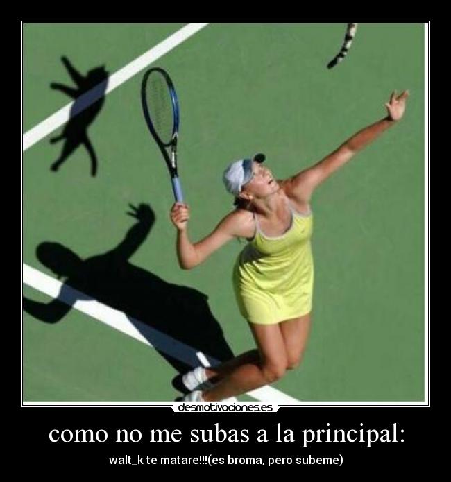 como no me subas a la principal: - 