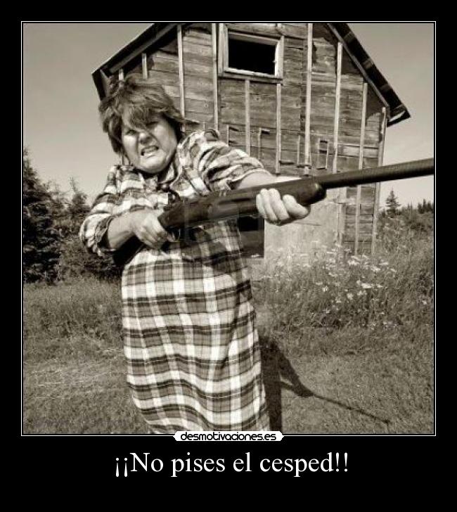 ¡¡No pises el cesped!! - 