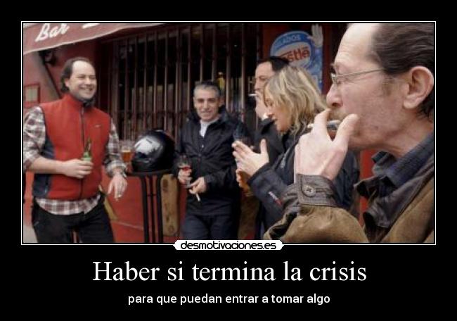 Haber si termina la crisis -