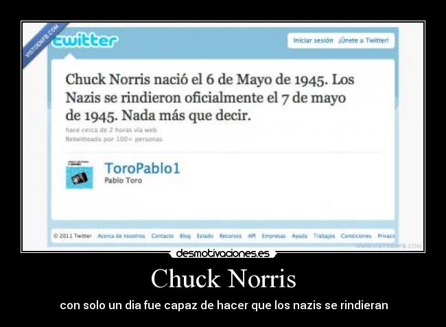 carteles chuck norris nazis desmotivaciones