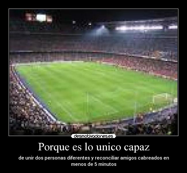 Porque es lo unico capaz -