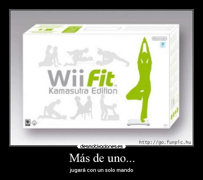 Más de uno... - jugará con un solo mando