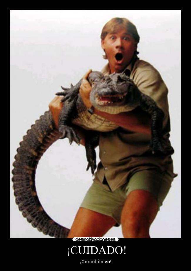 ¡CUIDADO! - ¡Cocodrilo va!