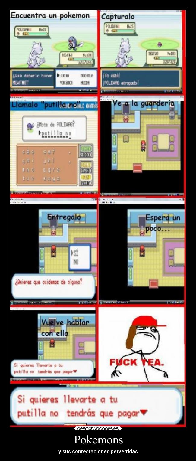 Pokemons - y sus contestaciones pervertidas