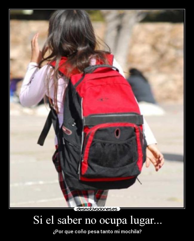 Si el saber no ocupa lugar... - 