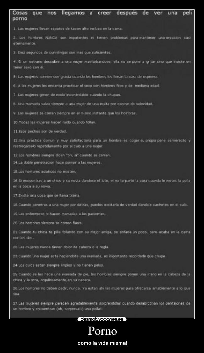 Porno - como la vida misma!