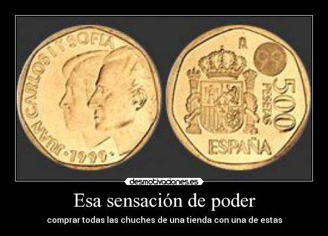 Esa sensación de poder - comprar todas las chuches de una tienda con una de estas