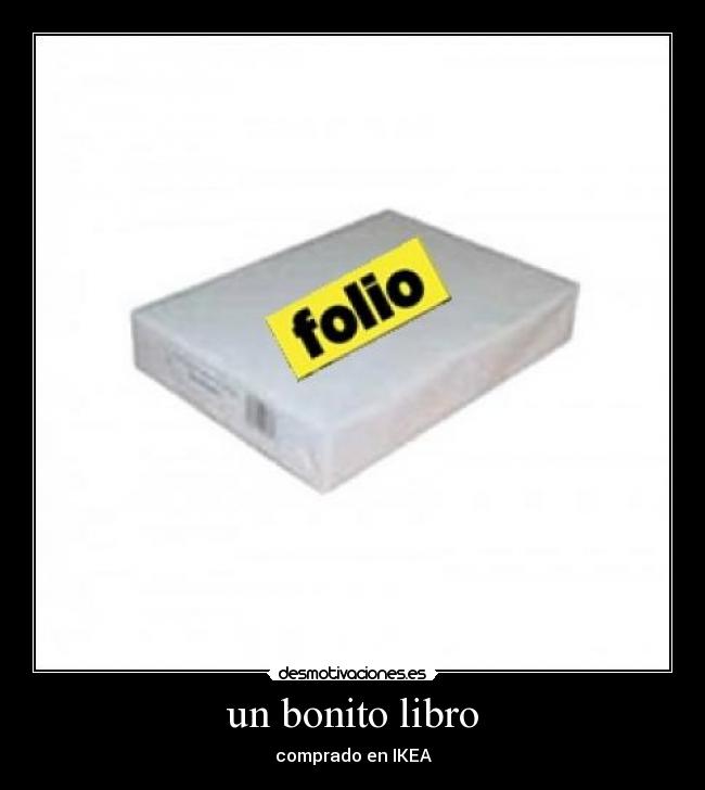 un bonito libro - comprado en IKEA