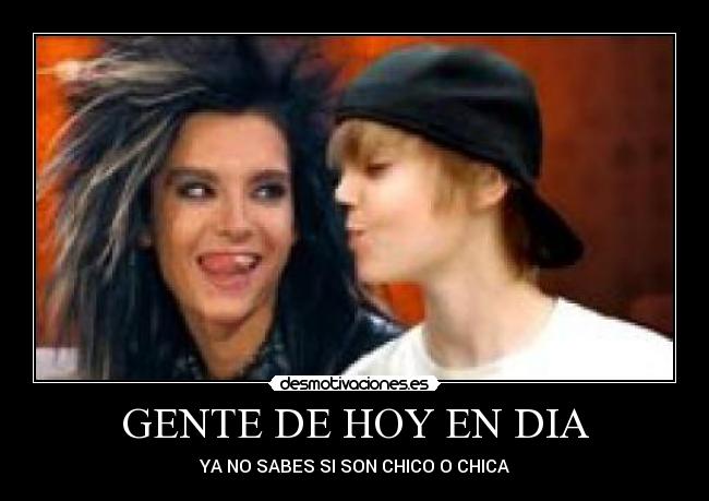 GENTE DE HOY EN DIA - YA NO SABES SI SON CHICO O CHICA