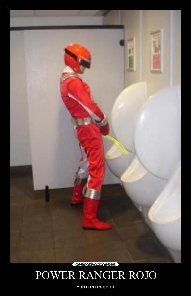 carteles power ranger rojo desmotivaciones