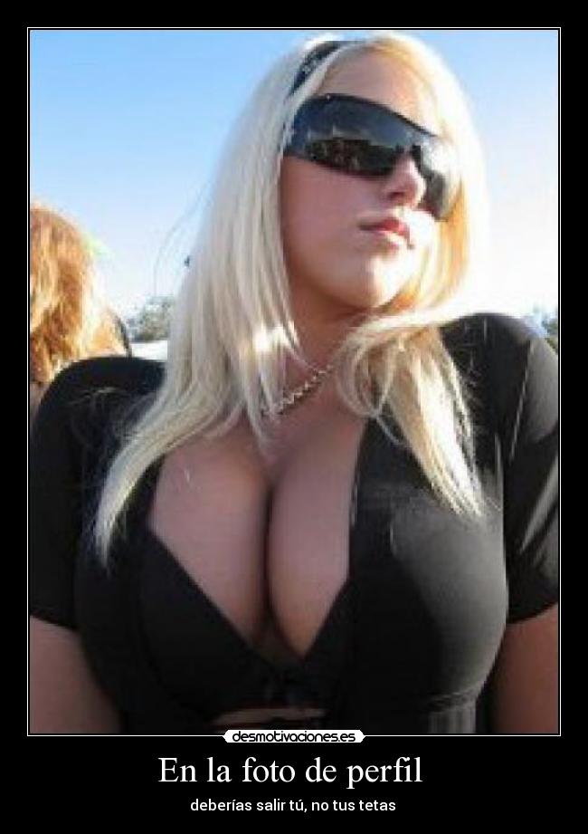 En la foto de perfil -