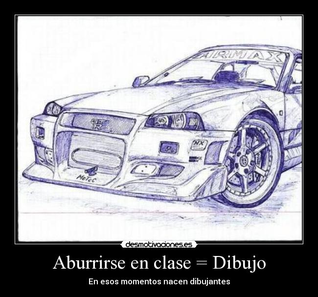 Aburrirse en clase = Dibujo - En esos momentos nacen dibujantes