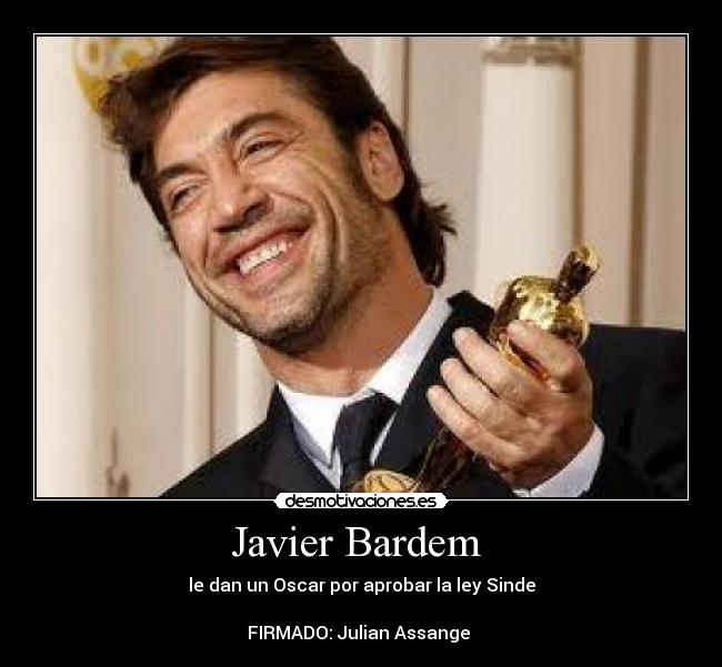 carteles javier bardem oscar desmotivaciones