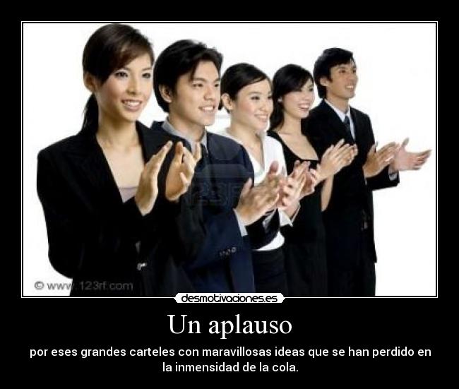 Un aplauso -