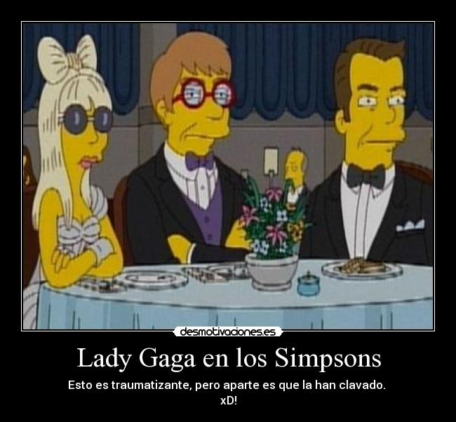 Lady Gaga en los Simpsons -