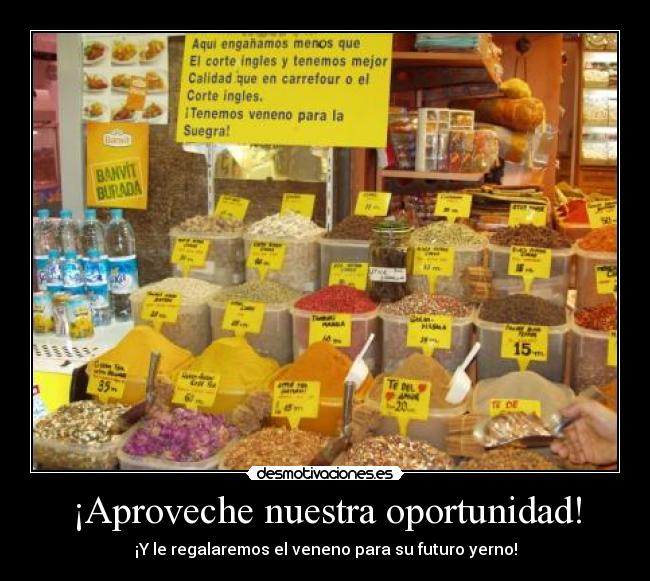 ¡Aproveche nuestra oportunidad! -