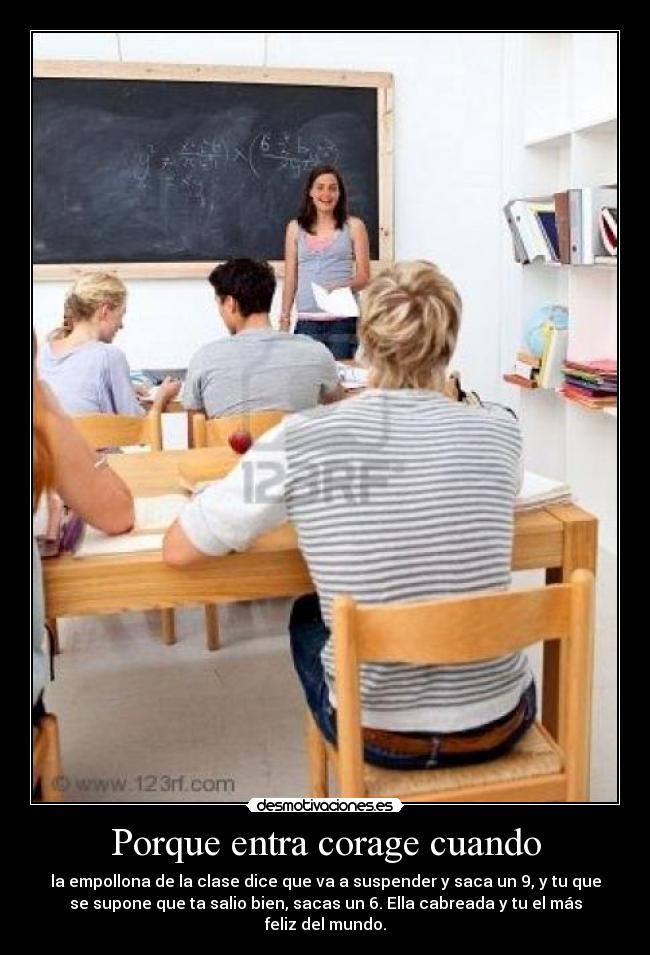 Porque entra corage cuando -