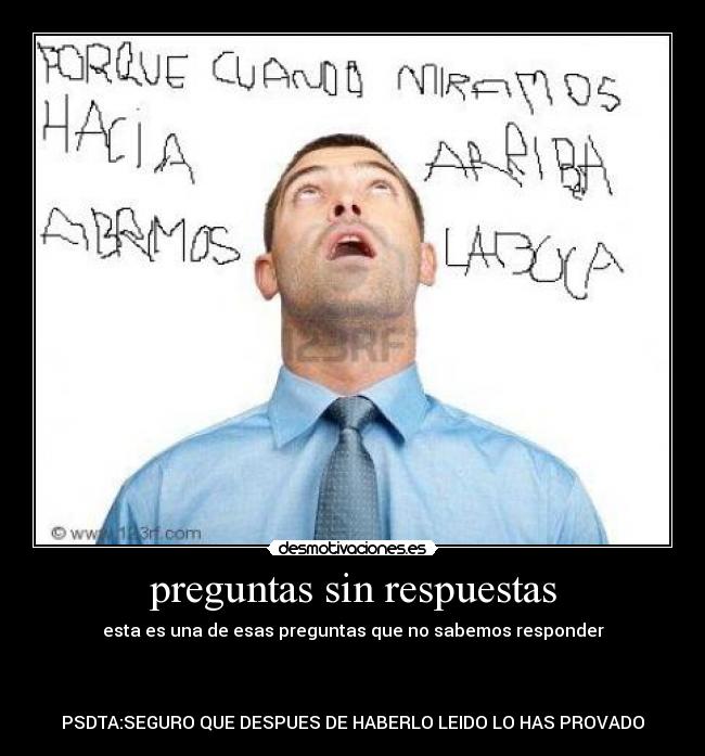 preguntas sin respuestas - 