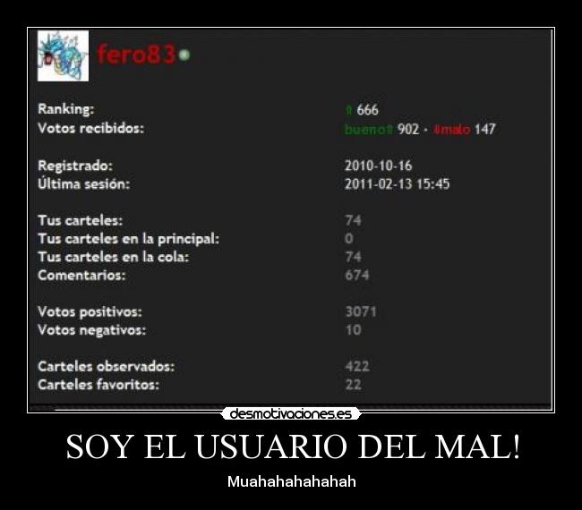 SOY EL USUARIO DEL MAL! -