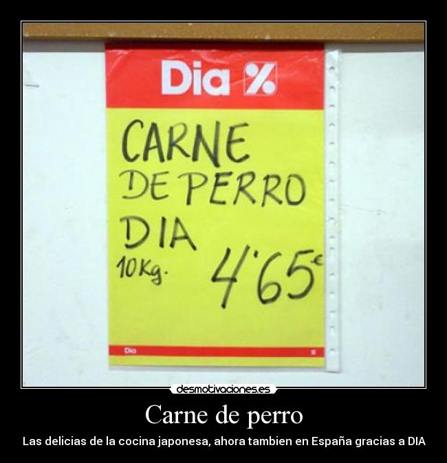 Carne de perro - 