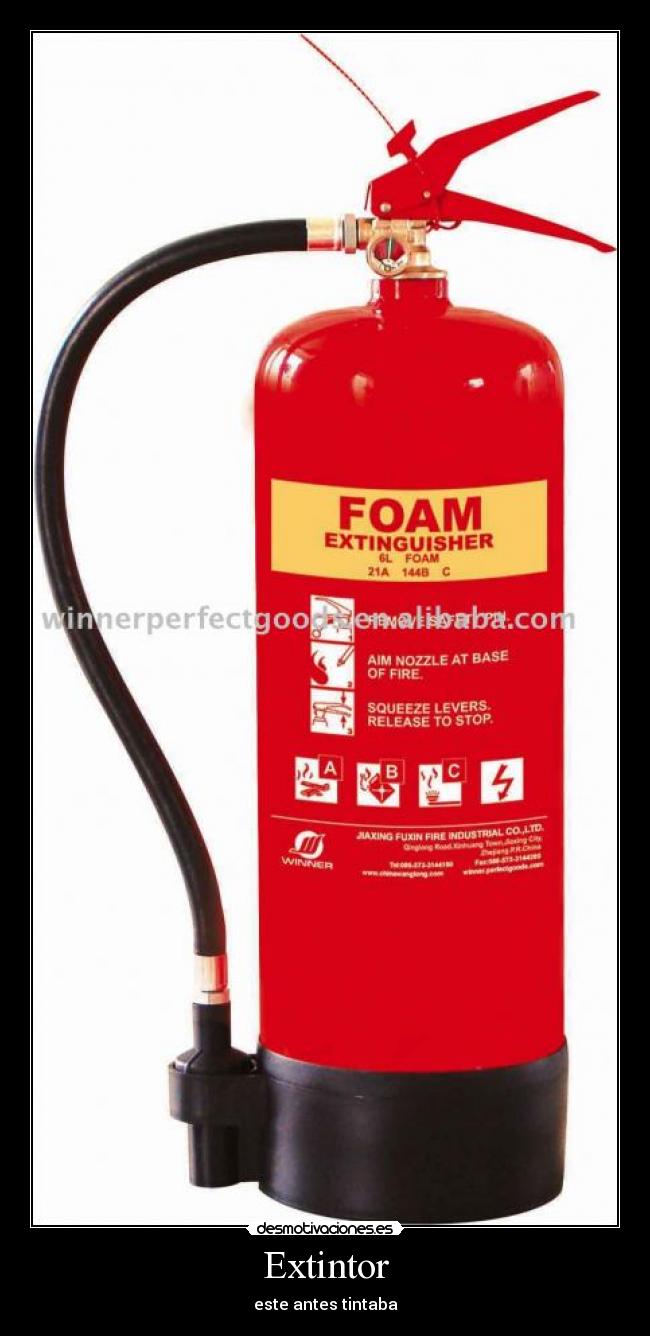 Extintor - este antes tintaba