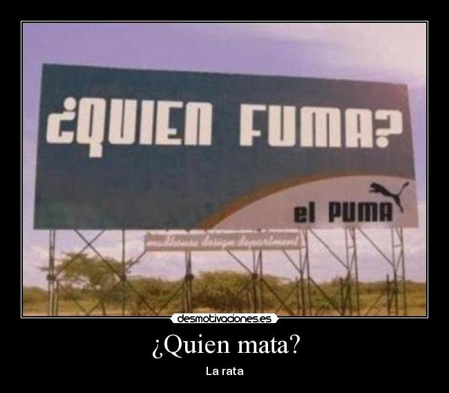 ¿Quien mata? - La rata