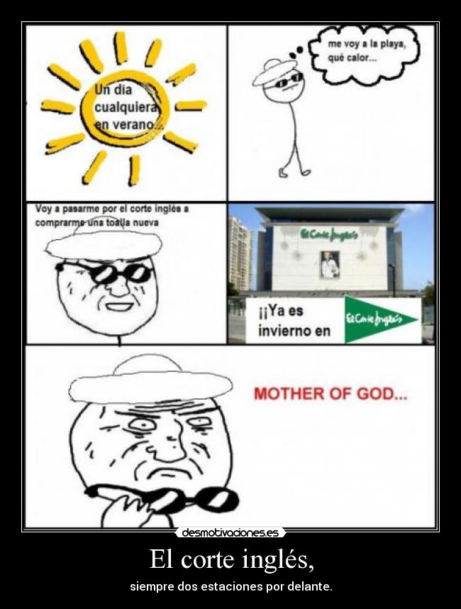 El corte inglés, - siempre dos estaciones por delante.