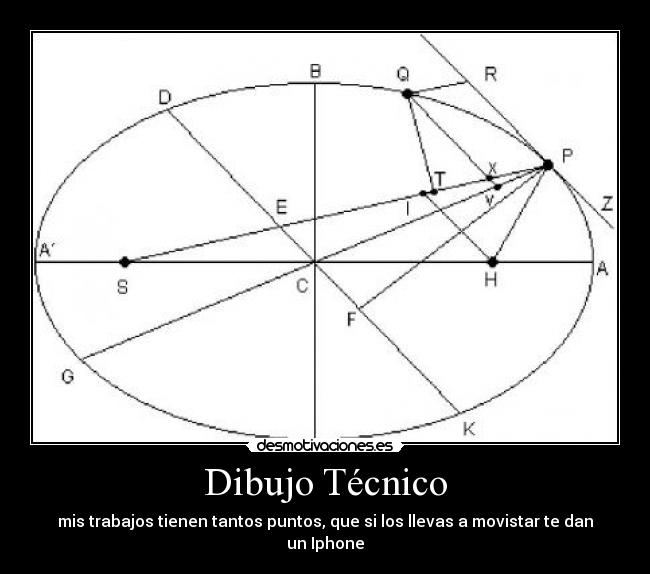 Dibujo Técnico - mis trabajos tienen tantos puntos, que si los llevas a movistar te dan un Iphone