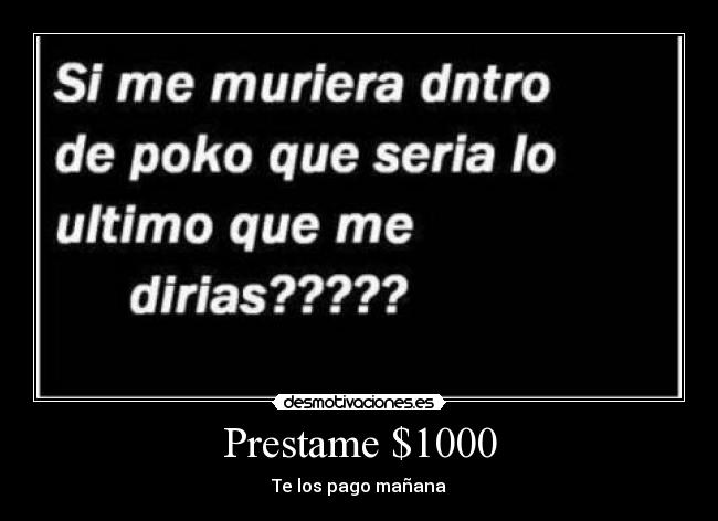 Prestame $1000 - 