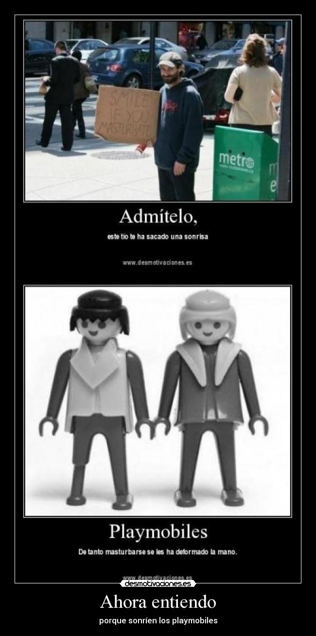 carteles playmobil desmotivaciones