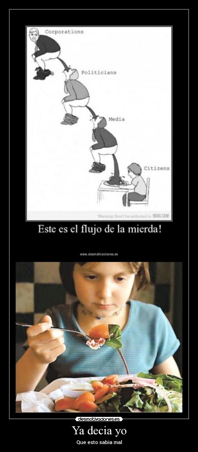 Ya decia yo - Que esto sabia mal