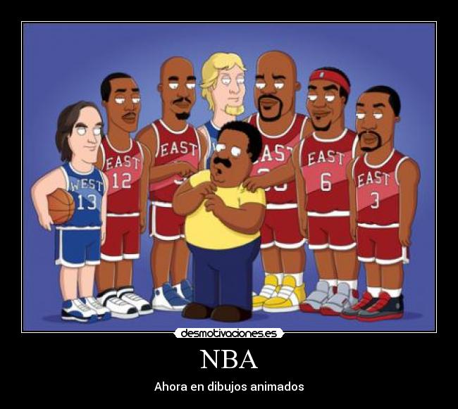 carteles nba ahora dibujos animados desmotivaciones