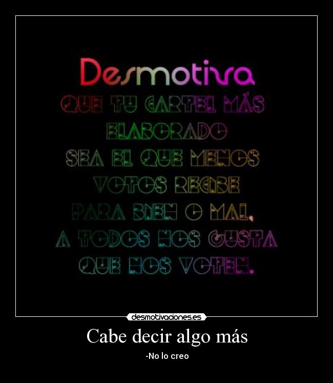 carteles cabe desmotivaciones