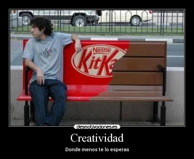 carteles creatividad bancos kitkat desmotivaciones
