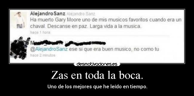 Zas en toda la boca. - 