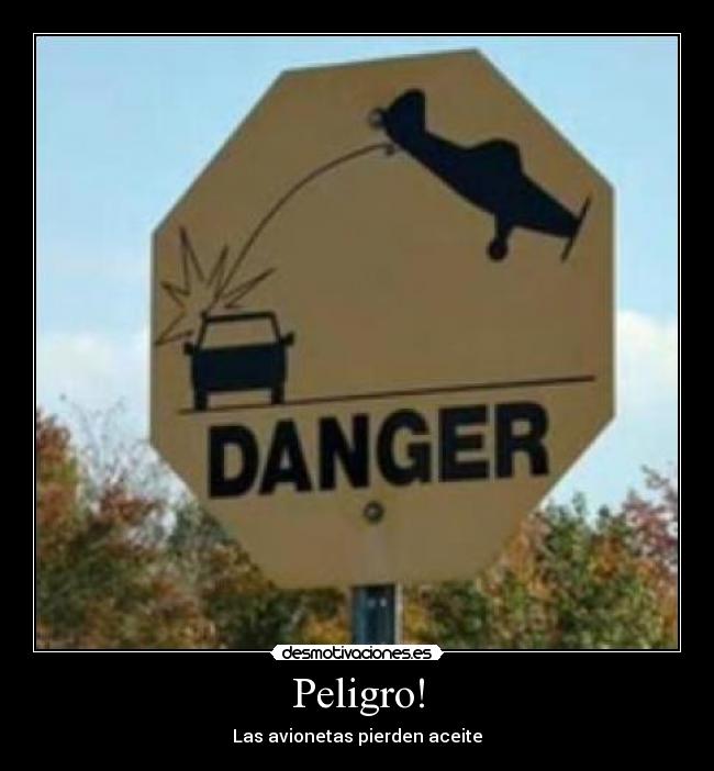 Peligro! - Las avionetas pierden aceite