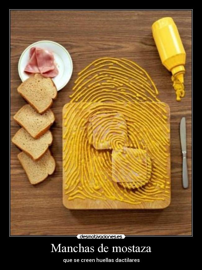 Manchas de mostaza -