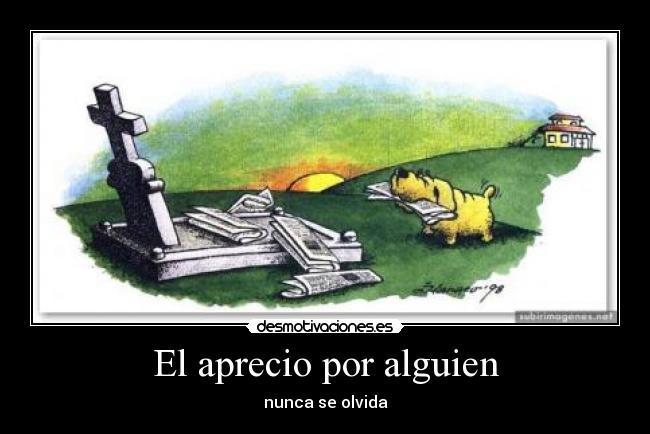 El aprecio por alguien - 
