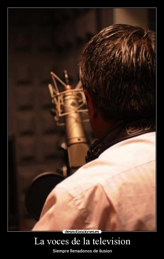 La voces de la television -