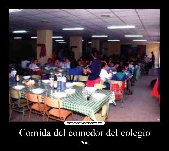 Comida del comedor del colegio - 