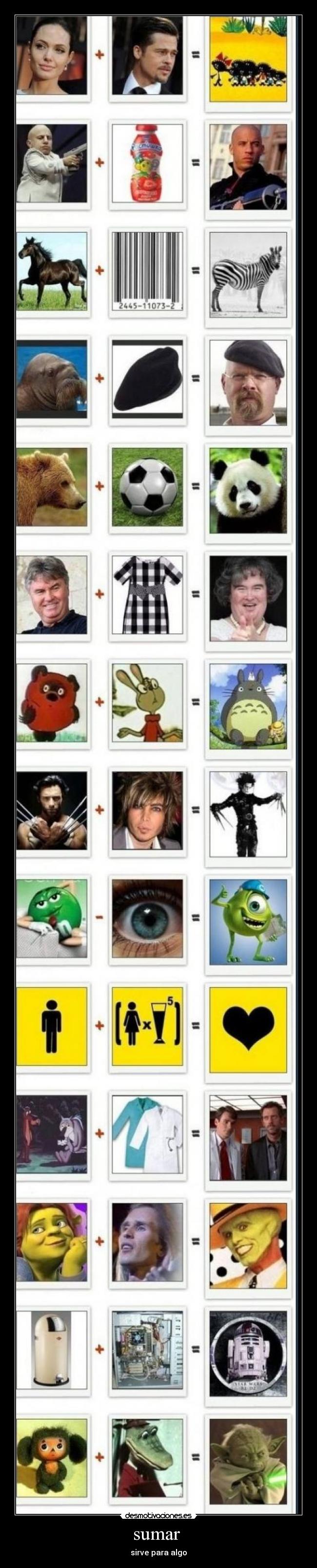 sumar  - sirve para algo