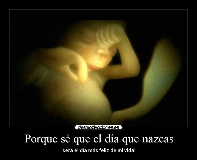 Porque sé que el día que nazcas - 