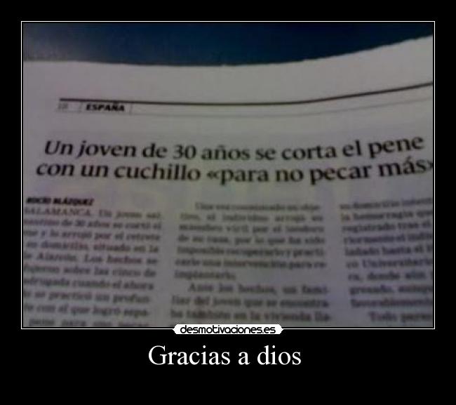 Gracias a dios  - 