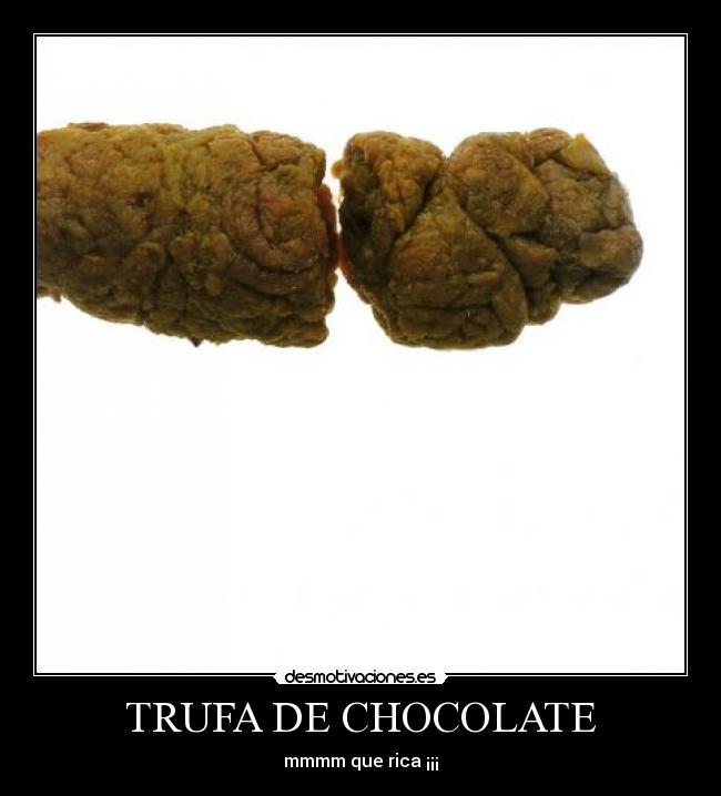 TRUFA DE CHOCOLATE - mmmm que rica ¡¡¡