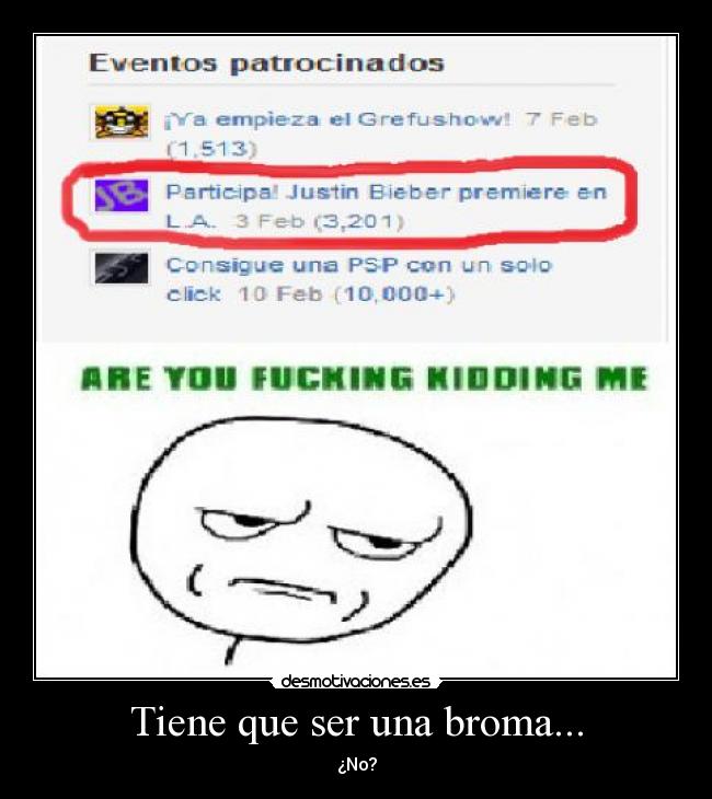 Tiene que ser una broma... -